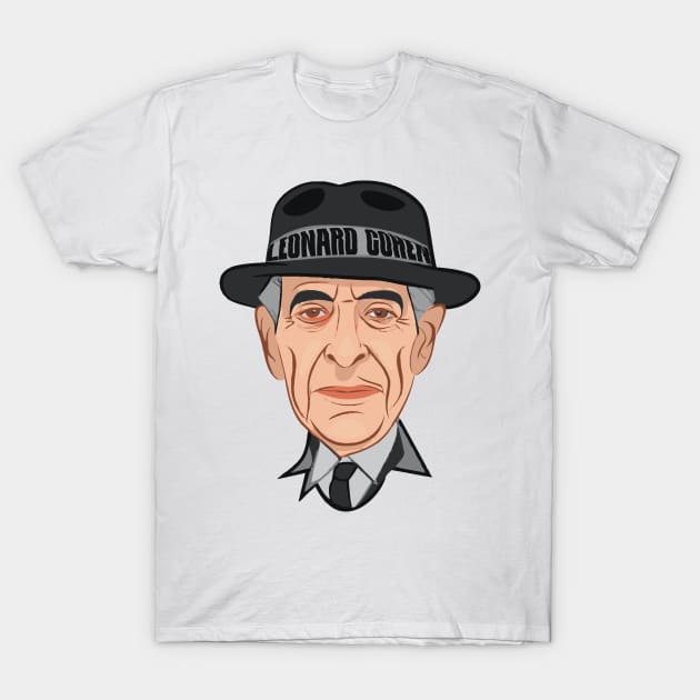 Leonard Cohen //\\// 80s Style T-Shirt by Trendsdk